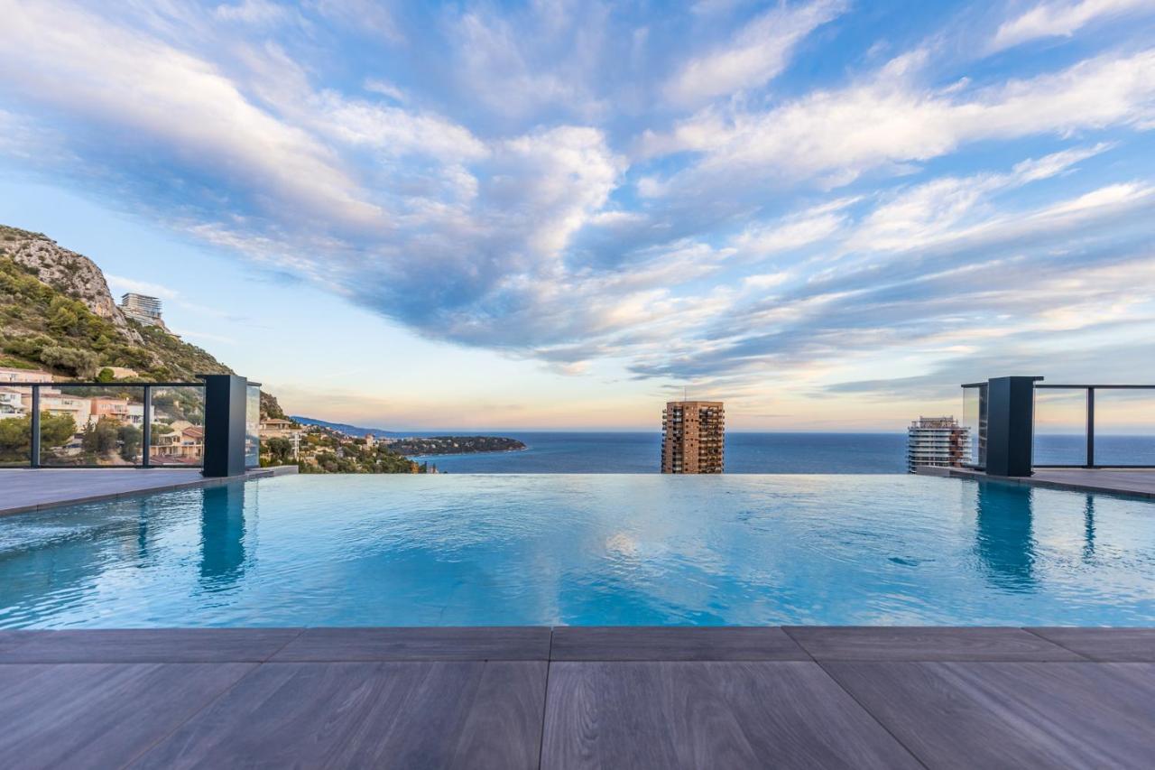 Monaco View, Pool, Garage, 100 M2 Terrace Daire Beausoleil Dış mekan fotoğraf