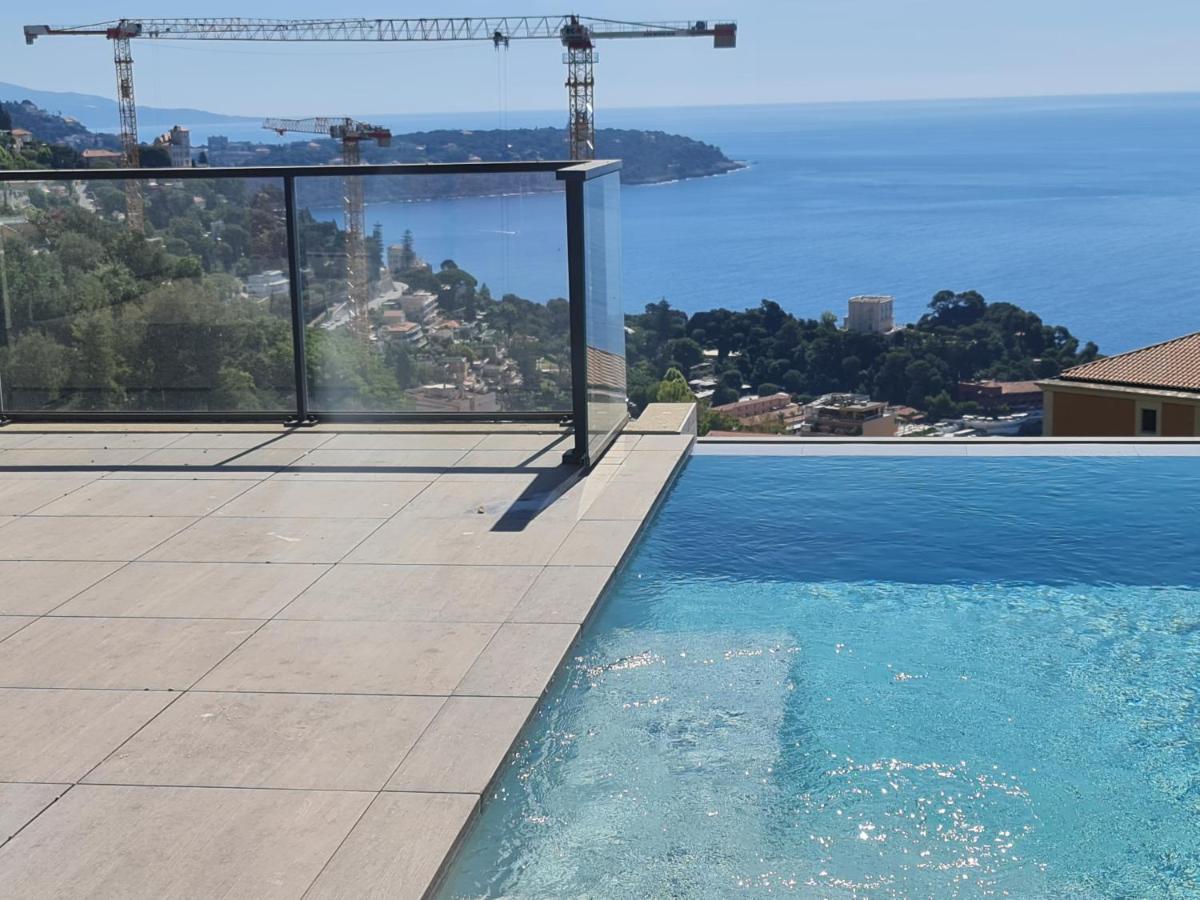 Monaco View, Pool, Garage, 100 M2 Terrace Daire Beausoleil Dış mekan fotoğraf