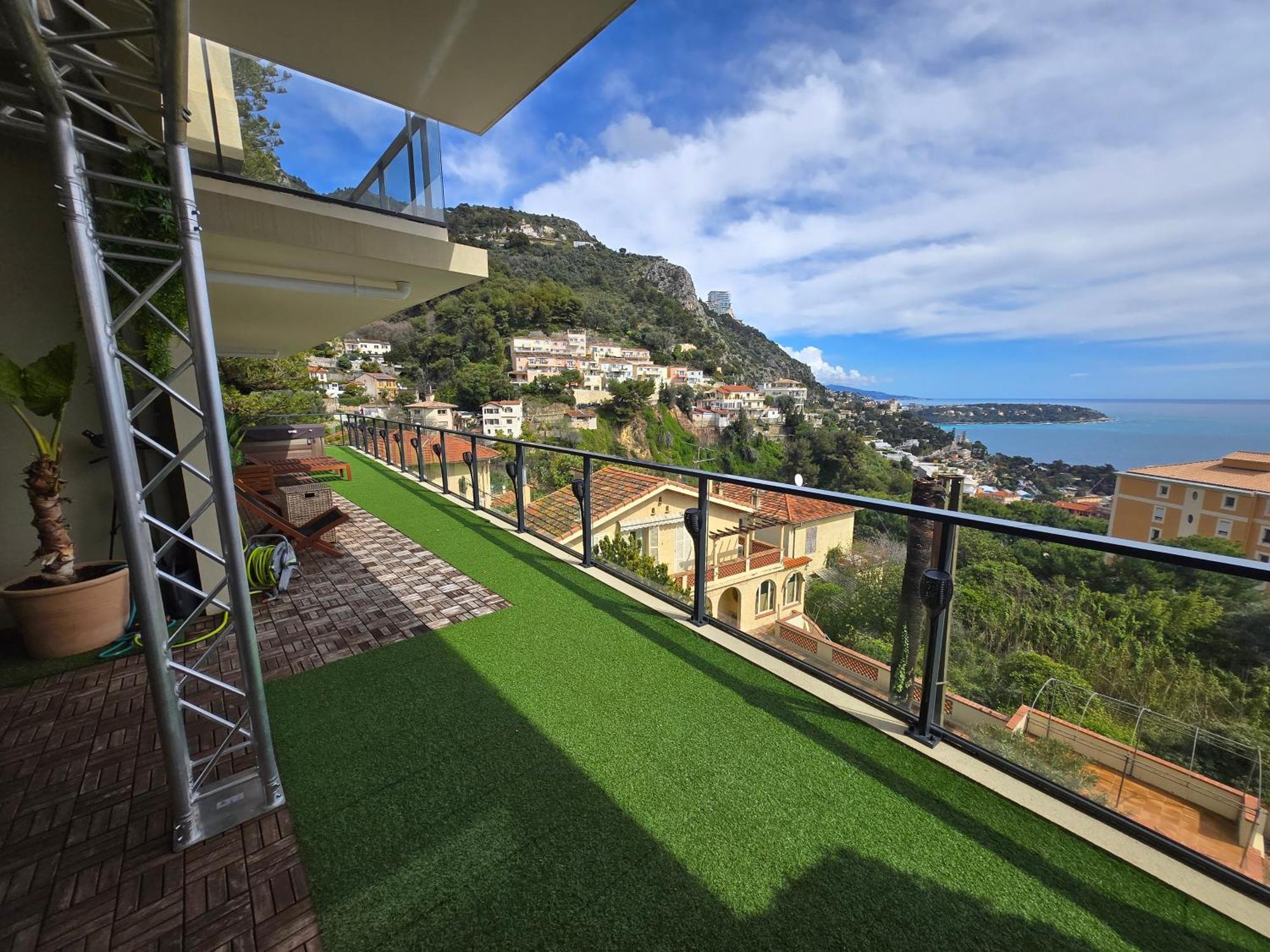 Monaco View, Pool, Garage, 100 M2 Terrace Daire Beausoleil Dış mekan fotoğraf